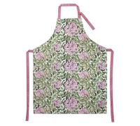 Lesser & Pavey Honeysuckle Apron For Cooking & Work | Adjustable Neck Strap Apron with Center Pocket | Long Ties for Chef, Women & Men Ideal For Cooking, Parties & Wedding Works - William Morris