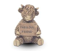 Lesser & Pavey Hughie Highland Cow Fab Friend Home Decor Figurines & Ornaments For Home & Office | Decorative Home Accessories Statues For Indoor & Outdoor | Lovely Gifts for Women & Men