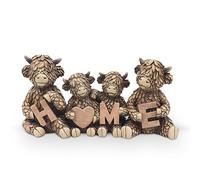 Lesser & Pavey Hughie Highland Cows Home Figurine For Home & Office | Home Decor Ornaments Gift For Women & Men | Beautiful Figurine For Indoor & Outdoor | Living Room Decor Ornaments