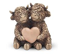 Lesser & Pavey Hughie Highland Cows True Love Figurine For Home & Office | Home Decor Ornaments Gift For Women & Men | Beautiful Figurine For Indoor & Outdoor | Living Room Decor Ornaments