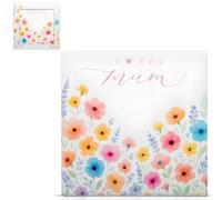 Lesser & Pavey I Love You Mum Range I Love You Mum Coaster | Durable Drinks Coasters For Tea Coffee And Cold Drinks | Stylish Home Décor Accent For Dining Tables And Living Spaces