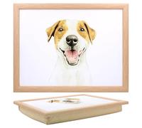 Lesser & Pavey Jack Russell Laptray Robert James Hull Lap Tray For Food Serving & Breakfast | Comfortable Lap Trays With Bean Bag Cushion | Durable Lap Trays For Eating On Lap For Adults