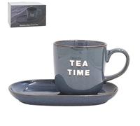 Lesser & Pavey Just Saying Tea Time Reactive Glaze Snack Set