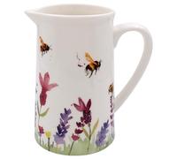 Lesser & Pavey Lavender & Bees Jug | British Designed for Kitchen Use | Printed Jug for Milk, Water, Juice | Jennifer Rose Gallery for Home and Office Kitchens