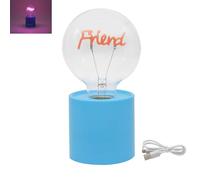 Lesser & Pavey Led Text Lamp Friend For Living Room & Bedroom | Rechargeable Bedside Table Lamp For Night Light | Stylish Desk Lamp For Reading & Study | Ideal LED Lighting For Camping