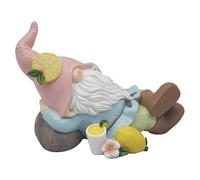 Lesser & Pavey Lemon Garden Gnome Figurines Statues For Home Decor | Ideal Ornaments Friendship Gifts For Women & Men | Lovely Table Centerpiece & Living Room Accessories