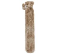 Lesser & Pavey Long Hot Water Bottle | Long Hot Water Bottle with Cover UK for Muscle Pain Relief | Beige Extra Long Hot Water Bottle for Winter Season - Cozy and Comfy