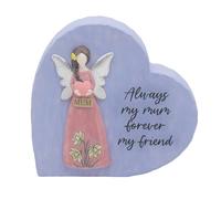 Lesser & Pavey Love & Affection Heart Mum By Love & Affection | Decorative Heart Shaped Ornament for Mum for Mother's Day, Birthdays, or Special Occasions | Elegant Home Décor