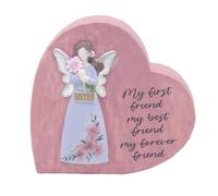 Lesser & Pavey Love & Affection Heart Sister By Love & Affection For Home Decor | Elegant Plaques For Gifts & Presents | Lovely Birthday Gifts For Women & Men | Decorative Accessories For Loved Ones