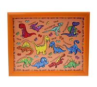 The Leonardo Collection Little Stars Dinosaurs Laptray Small For Food Serving & Breakfast | Comfortable Lap Trays With Bean Bag Cushion | Durable Laptrays For Eating On Lap For Adults