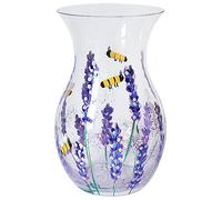 Lesser & Pavey Lynsey Johnstone Bees & Lavender Vase For Home & Office | Beautiful Flower Vase For Living Room | Ceramic Decorative Flower Holder | Home Décor Floral Print Flower Vase