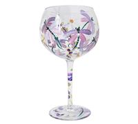 Lesser & Pavey Lynsey Johnstone Dragonflies & Daisies Gin Glass for Home, Kitchen, Restaurant & Parties | Lovely Gin Glassware for Drinks | Gift for Women, Men, Wedding & Christmas