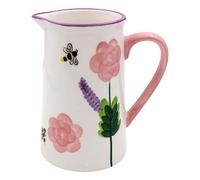 Lesser & Pavey Lynsey Johnstone Roses & Bees Jug for All Types of Kitchen | Ceramic Jug for Multiple Use in The Kitchen | Beautiful Jug for Milk or Cream | Jugs for Everday Use
