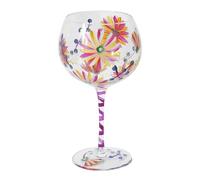 Lesser & Pavey Lynsey Johnstone Summer Daisies Gin Glass for Home, Kitchen, Restaurant & Parties | Lovely Gin Glassware for Drinks | Elegant Gift for Women, Men, Wedding & Christmas