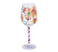 Lesser & Pavey Lynsey Johnstone Summer Daisies Wine Glass for Home, Kitchen, Restaurant & Parties | Lovely Wine Glassware for Drinks | Beautiful Gift for Women, Men, Wedding & Christmas