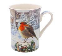 Lesser & Pavey Macneil Christmas Robins Mug - Robin Themed, UK Design - Hot Drinks, Tea, Coffee - Christmas Mug