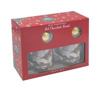 Lesser & Pavey Macneil Christmas Robins Set of 2 Mugs with Hot Chocolate Bombs - Gift Idea for Christmas Xmas - Robin Themed Mug, UK Design, Hot Drinks, Tea, Coffee - Christmas Drinkware Christmas Mug