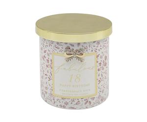 Lesser & Pavey Madelaine 18th Happy Birthday Scented Candle | Birthday celebration, long burning, home fragrance