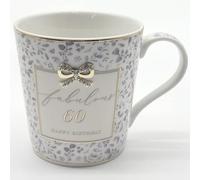 Lesser & PAVEY Madelaine 60th Birthday Mug Madelaine by Hearts Design, Tea and Coffee Mugs for Hot Drinks | Fine China Printed Mugs for Kitchen & Home | Reusable Ceramic Cups for Every Occasion