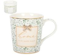 Lesser & Pavey Madelaine by Hearts Design Home is My Happy Place Fine China Mug for Home & Kitchen | Newly Designed Mugs for Tea & Coffee | Lovely Cup for Mens Gifts & Birthday Gifts for Women