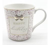 Lesser & Pavey Madelaine Happy Birthday Mug | Tea & Coffee, Hot Drinks, Fine China, Kitchen & Home, Reusable Ceramic, Every Occasion