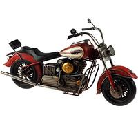 Lesser & Pavey Metal Art Tin Model - Red Indian Chief Style MOTORBIKE (36cm) *NEW* Boxed