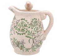 Lesser & Pavey Mini Bricks Christmas Song Bird Jug Small for Home & Kitchen | Stylish Cream & Milk Jug for Custard, Gravy, Water, Juice Or Events | Decorative Printed Vase Alternative for Daily Use