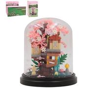 Lesser & Pavey Mini Bricks Spring Garden Building Blocks For Home & Office | Artificial Flowers Mini Pots For Decor | Micro Bricks Sets For Adults & Kids | Lovely Gift For Women & Men