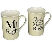 Lesser & Pavey LP33186 Mugs Set, Ceramic, 300 milliliters, Cream