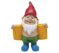 Lesser & Pavey Naughty Gnome With Coat 9" Gnomes Behaving Badly Figurines Statues For Home Decor | Ideal Ornaments Friendship Gifts For Women & Men | Lovely Table Centerpiece & Living Room Accessories