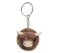 Lesser & Pavey Novelty Highland Cow Keyring | Cute Highland Cow Key Ring Clip | Fun Keychain Accessory | Gift for Women, Girlfriend, or Cow Lovers | Bag or Keys Charm