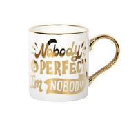 Lesser & Pavey Novelty Quote Mug - Nobody Is Perfect I'm Nobody
