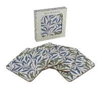 Lesser & Pavey Pack of 4 Drink Coasters | British Designed Eco Cork Drinks Coasters For Modern Homes | Coasters For Drinks For All Types of Cups & Mugs - William Morris