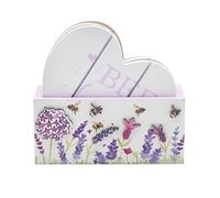 Lesser & Pavey Pack of 4 Table Place Mats | Place Mats With British Designs | Lavender & Bees Heart Table Mats For All Types Of Kitchens - Jennifer Rose Gallery