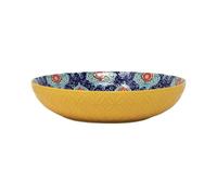 Lesser & Pavey Pasta Bowl Yellow Tuscany Mediterranean Bohemian Large Tableware Dish Decorative