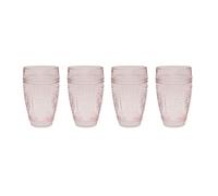 Lesser & Pavey Pink Tumbler Glass Set of 4 | Lovely Gift for Women & Men | Designed by Elements | Luxury Wine Glass for Every Occasions