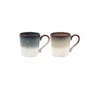 Lesser & Pavey Reactive Glaze Mugs Set of 2 | Ceramic Coffee Mugs Set for Home or Work | Designed By Elements | Lovely Mugs for Tea, Coffee & Hot Drinks