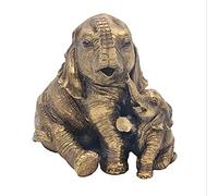 Lesser & Pavey Reflections Bronze Resin Animal Ornament - Elephant and Calf