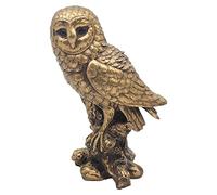 Lesser & Pavey Reflections - Bronze Resin Owl 10" Tall