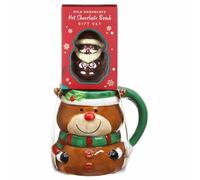 Lesser & Pavey Reindeer Chocolate Bomb | Festive Hot Chocolate Bomb with Reindeer Design | Fun Holiday Treat with Marshmallows Inside | Gift for Christmas, Kids, Friends & Chocolate Lovers