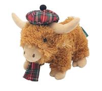 Lesser & Pavey RPET Pals Rpet Pals Highland Cow Tartan Home Decor Figurines & Ornaments For Home & Office | Decorative Home Accessories Statues For Indoor & Outdoor | Lovely Gifts for Women & Men