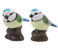 Lesser & Pavey Salt & Pepper Set for All Types of Kitchen | Ceramic Salt & Pepper Shaker Set | Lovely Salt & Pepper Pots | Salt Shaker & Pepper Shaker Suitable for Home (Bluetits)