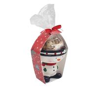 Lesser & Pavey Santa Bowl with Cookies for Christmas Decor | Festive Santa Bowl Set with Christmas Cookies | Perfect for Holiday Treats, Snacks & Decorations | Elegant Gift for Kids & Families
