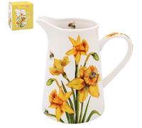 Lesser & Pavey Sarah Boddy BeeTanical Daffodil Jug | Ceramic or Glass for Kitchen Use | Beautiful Cream or Milk Jug for Daily Needs | Versatile Water Jug