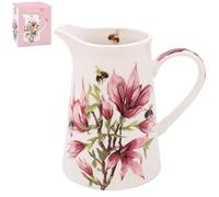 Lesser & Pavey Sarah Boddy BeeTanical Magnolia Jug | Ceramic or Glass for Kitchen Use | Beautiful Cream or Milk Jug for Daily Needs | Versatile Water Jug