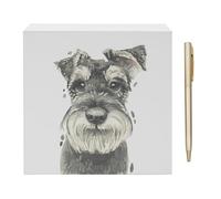 Lesser & Pavey Schnauzer Memo Block Robert James Hull for Home & Office | Stylish Notepads & Writing Pads For Daily Use | Compact Note pad & Memo Pads for Daily Notes & Reminders