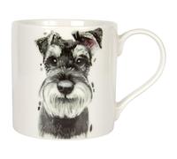Lesser & PAVEY Schnauzer Mug Robert James Hull, Tea and Coffee Mugs for Hot Drinks | Fine China Printed Mugs for Kitchen & Home | Reusable Ceramic Cups for Every Occasion | Gifts for Women & Men