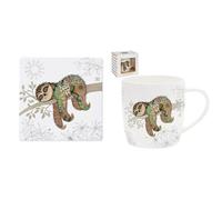 Lesser & Pavey Set of 4 Coasters and 1 Mug Bug Art Simon Sloth