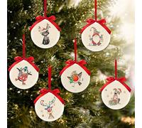 Lesser & Pavey Set of 6 Christmas Tree Baubles | Christmas Tree Decorations For All Types Of Trees | Kooks Christmas Decorations For Home or Office - Bug Art