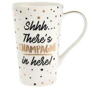 Lesser & Pavey Shhh There's Champagne Mug, fine china, Multi-Colour, 11 x 12 x 8 cm